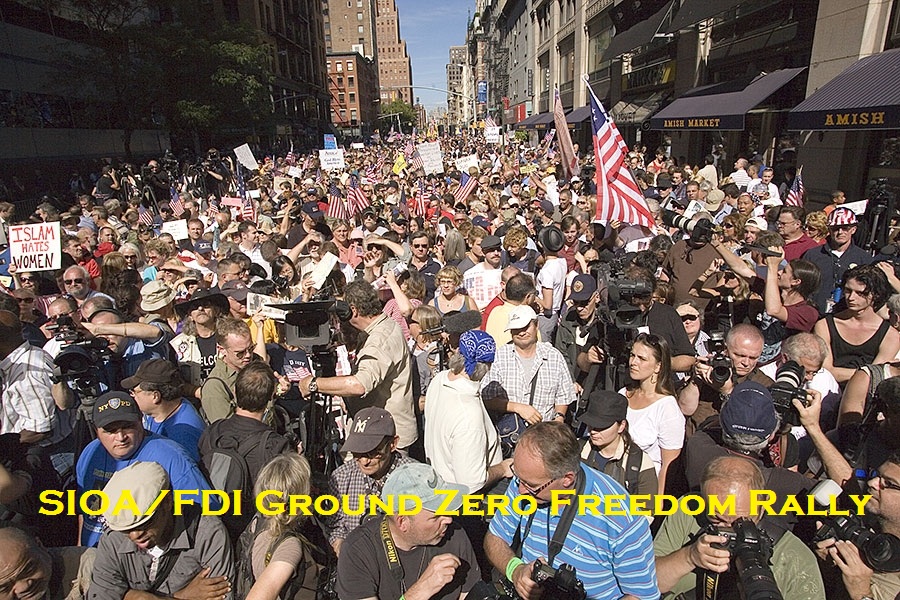 America Speaks! Tens of Thousands  at Historic FDI/SIOA 911 Rally